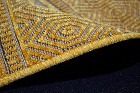 BE Koberec Saran G001 YELLOW – žltý obdĺžnikový Rozmer: 60x100 cm