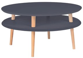 Grafitovosivý konferenčný stolík Ragaba UFO, ⌀ 70 cm