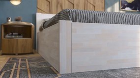Posteľ s úložným priestorom Fava Box 180x200 cm, bielený buk