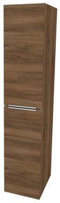 Mereo, Mereo Mailo, kúpeľňová skrinka vysoká 170 cm, chróm madlo, Multidecor, Orech Pacifik tabákový, MER-CN594LPOPT2