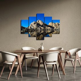 Obraz zrkadlenie skál (150x105 cm)