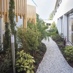 Moderné vonkajšie lampy na stĺp z nerezovej ocele 110 cm IP44 - Rox