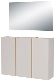 Krémová predsieňová zostava 138x200x37 cm Libbiano – Germania
