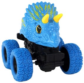 Lean Toys Modrá štvorkolka na trecí pohon - Triceratops