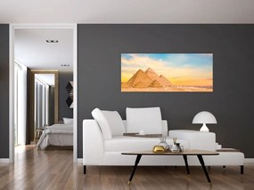 Obraz egyptských pyramíd (120x50 cm)