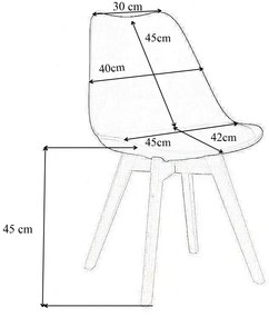 LuxuryForm DESIGN Jedálenská stolička BALI - čierna - SET 4 kusy