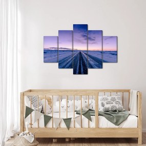 Obraz cesty v zime (150x105 cm)