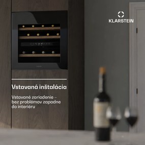 Klarstein Rhone 36 Duo chladnička na víno, 36 fliaš, LED ovládanie, push-to-open, tichá