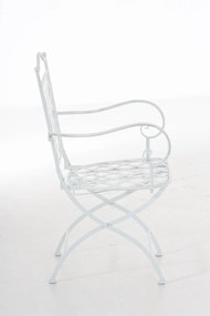Kovová stolička Adara - Biela