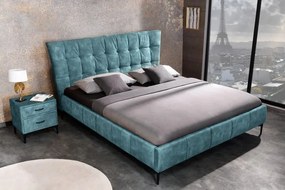 Posteľ Boutique 160x200cm petrol velvet