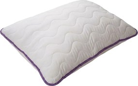 Celoročný paplón prešívaný 140x200 cm s vankúšom STELLA LEVANDUĽA 70x90 cm, biely