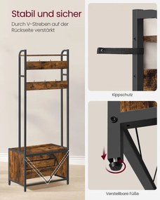 Vešiakový stojan s botníkom HSR425B01