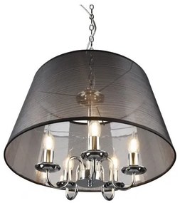 Reality - LED Luster na reťazi CIMA 5xE14/40W/230V čierna