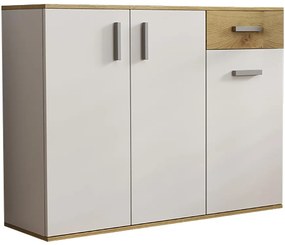 Komoda Justus 07 biela/dub Artisan