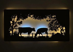 Led obraz Kravy na batériu