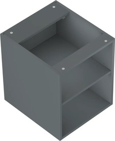 Mexen Box-A, otvorená skrinka s policou 40 cm, grafitová matná, 91AX2-0400-470-0-66