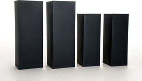 Kvetináč BLOCK, pozink, výška 100 cm, antracit, vr. zavlaž. systému