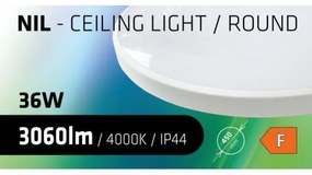LED Kúpeľňové stropné svietidlo CIRCLE LED/36W/230V 4000K pr. 45 cm IP44 biela
