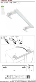 Comodo LED osvetlenie zrkadla Aneta LED 60