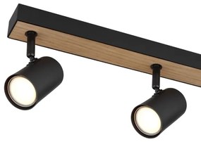 Globo 57911-6DBW - Bodové svietidlo ROBBY 6xGU10/35W/230V čierna/hnedá