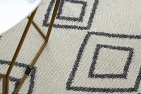 Koberec TWIN 23000 Boho, romby antracit / krém