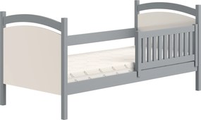 Detská posteľ Amely s tabuľou stierateľnou za sucha - 80x180 - šedá