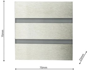 Schodiskové LED svietidlo Vox, 1x LED 0,6w, 6500k, s