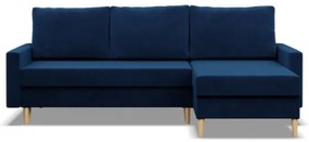 Rohová rozkladacia sedačka BLANK Elegant granátová