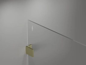 Mexen Lunar sprchová stena pravá 80 x 200 cm, 8mm číre sklo, zlatá matná, 830-080-000-55-00-P