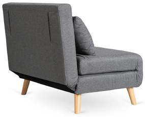 JAKS Rozkladacie kreslo Marry 2 šedé tkanina