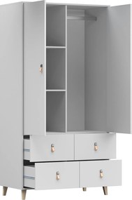 Šatníková skriňa FALCO - biela