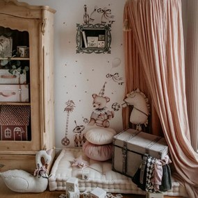 Samolepka do detskej izby plyšový medvedík Teodor 75x100cm