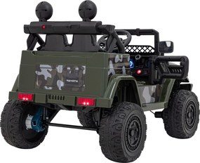 Ramiz Elektrické autíčko Toyota FJ Cruiser maskáčové + ovládač + pohon 4x4 + LED a audio + EVA kolesá + plynulý rozjazd