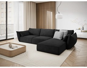 Tmavosivá rohová pohovka (pravý roh) Vanda - Mazzini Sofas