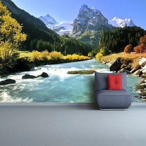 Fototapeta Vliesová Švajčiarske alpy 416x254 cm
