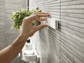 Hansgrohe WallStoris, háčiky na uterák, široké, biela matná, HAN-27914700