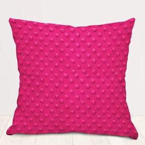 Biante Detská obliečka na vankúš Minky 3D bodky MKP-018 Purpurová 30 x 50 cm
