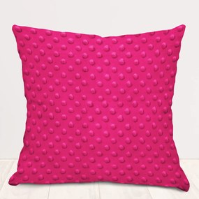 Biante Detská obliečka na vankúš Minky 3D bodky MKP-018 Purpurová 40 x 40 cm