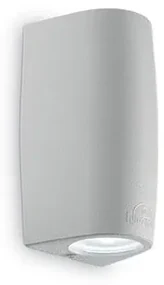 Vonkajšie nástenné svietidlo IDEAL LUX Keope AP2 Small Grigio 147796