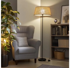 Brilagi - LED stojacia lampa CERIA 1xE27/40W/230V, priemer 50 cm, béžová/čierna