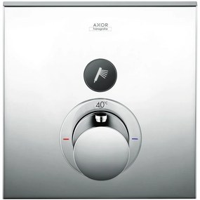 AXOR ShowerSelect termostat s podomietkovou inštaláciou, hranatá rozeta, pre 1 spotrebič, chróm, 36714000