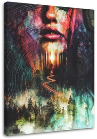 Gario Obraz na plátne Tvár na konci cesty v horách - Barrett Biggers Rozmery: 40 x 60 cm