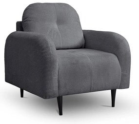 Čalúnené kreslo CLOUDY sivé