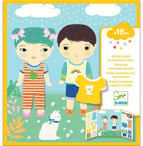 Samolepková súprava - Šatňa pre chlapca a dievča