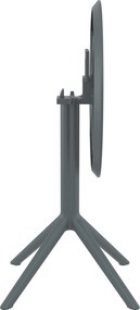 Skladací stôl Sky round - tmavosivá