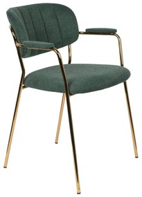 Tmavozelené jedálenské stoličky v súprave 2 ks Jolien – White Label