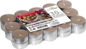 Súprava čajových sviečok vôňa praženej mandle, 30 ks%