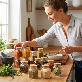 Sada koreničiek HIDALGO béžová (12 ks)