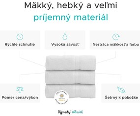 Uterák BIBAZ 50x100 cm, antracitový, 100% bavlna