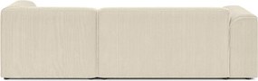 Béžová menčestrová rohová pohovka (pravý roh/s leňoškou) Merid – Ropez